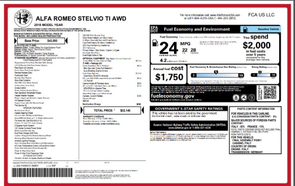 New 2018 Alfa Romeo Stelvio Ti Q4 for sale Sold at Alfa Romeo of Westport in Westport CT 06880 26