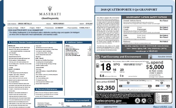 Used 2018 Maserati Quattroporte S Q4 Gransport for sale $66,900 at Alfa Romeo of Westport in Westport CT 06880 26