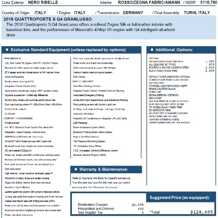 New 2018 Maserati Quattroporte S Q4 GranLusso for sale Sold at Alfa Romeo of Westport in Westport CT 06880 28