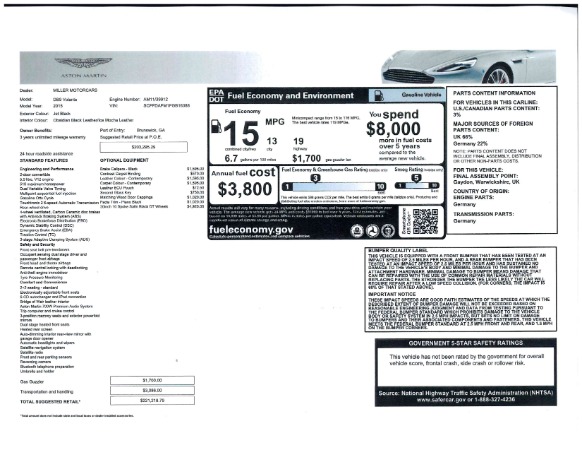 Used 2015 Aston Martin DB9 Volante for sale Sold at Alfa Romeo of Westport in Westport CT 06880 25