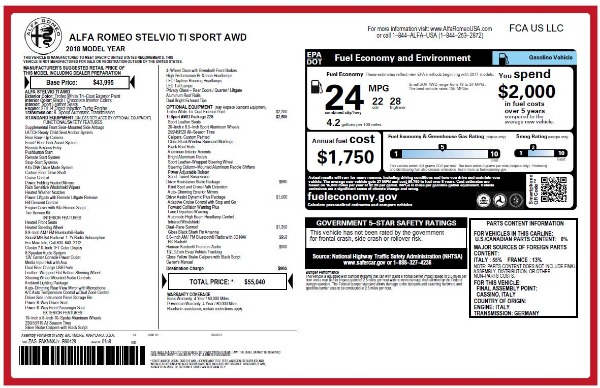 Used 2018 Alfa Romeo Stelvio Ti Sport Q4 for sale Call for price at Alfa Romeo of Westport in Westport CT 06880 27