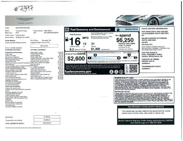 Used 2018 Aston Martin Vanquish S Coupe for sale Sold at Alfa Romeo of Westport in Westport CT 06880 24