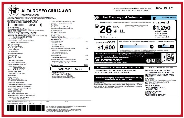 New 2018 Alfa Romeo Giulia Q4 for sale Sold at Alfa Romeo of Westport in Westport CT 06880 25