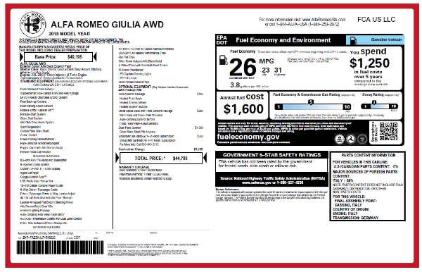 New 2018 Alfa Romeo Giulia Q4 for sale Sold at Alfa Romeo of Westport in Westport CT 06880 22