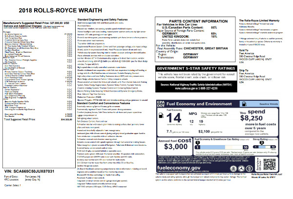 New 2018 Rolls-Royce Wraith for sale Sold at Alfa Romeo of Westport in Westport CT 06880 7