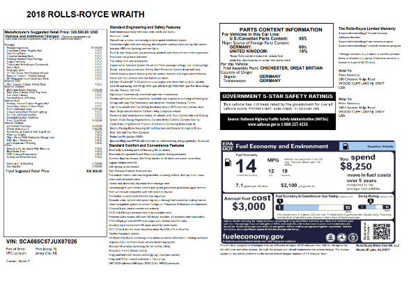 Used 2018 Rolls-Royce Wraith for sale Call for price at Alfa Romeo of Westport in Westport CT 06880 24