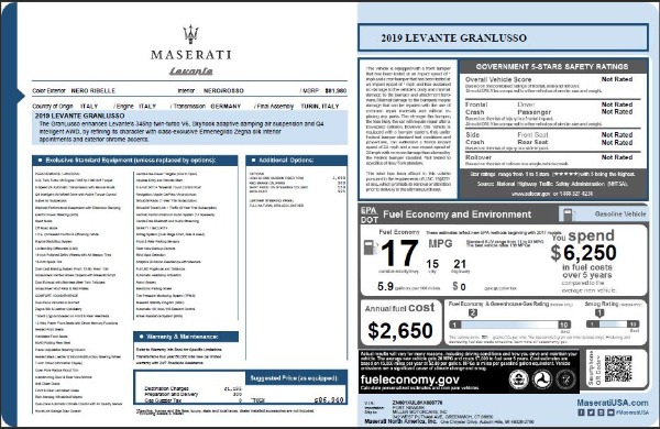 Used 2019 Maserati Levante Q4 GranLusso for sale $55,900 at Alfa Romeo of Westport in Westport CT 06880 23