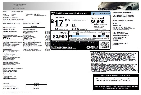 Used 2016 Aston Martin Rapide S for sale Sold at Alfa Romeo of Westport in Westport CT 06880 27