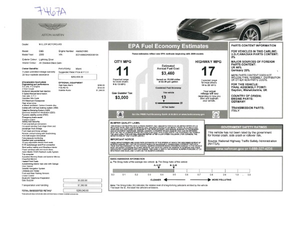 Used 2009 Aston Martin DBS Coupe for sale Sold at Alfa Romeo of Westport in Westport CT 06880 26