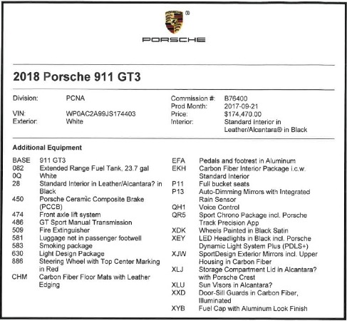 Used 2018 Porsche 911 GT3 for sale Sold at Alfa Romeo of Westport in Westport CT 06880 20