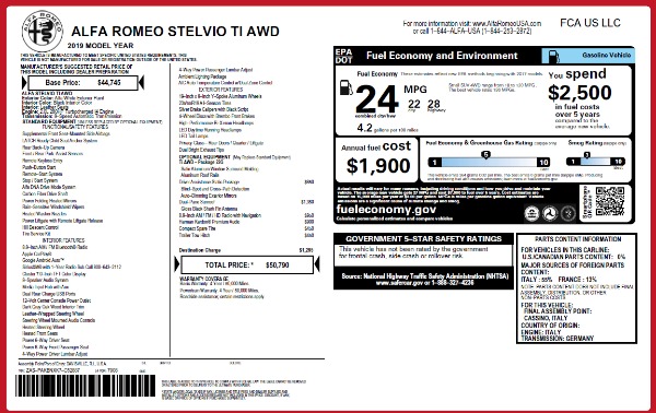 Used 2019 Alfa Romeo Stelvio Ti Q4 for sale Call for price at Alfa Romeo of Westport in Westport CT 06880 28