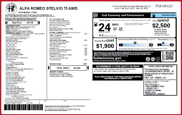 Used 2019 Alfa Romeo Stelvio Ti Q4 for sale Sold at Alfa Romeo of Westport in Westport CT 06880 2