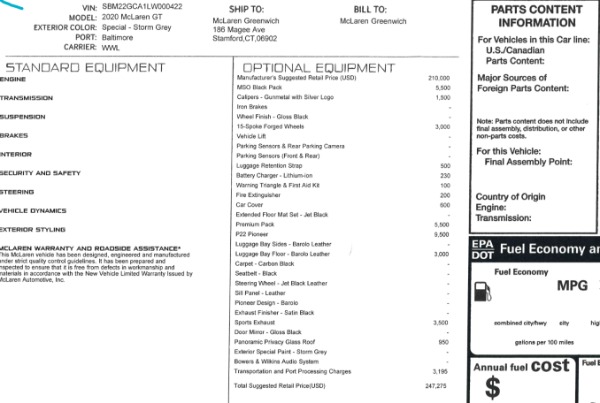 New 2020 McLaren GT Pioneer for sale Sold at Alfa Romeo of Westport in Westport CT 06880 22