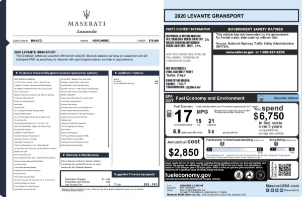 Used 2020 Maserati Levante Q4 GranSport for sale Sold at Alfa Romeo of Westport in Westport CT 06880 23