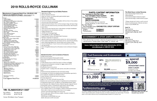 Used 2019 Rolls-Royce Cullinan for sale $276,900 at Alfa Romeo of Westport in Westport CT 06880 27