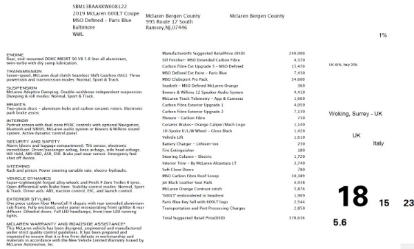 Used 2019 McLaren 600LT for sale Sold at Alfa Romeo of Westport in Westport CT 06880 28