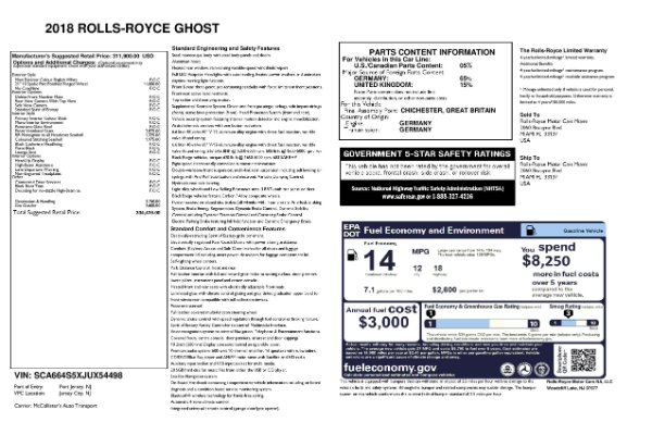 Used 2018 Rolls-Royce Ghost for sale $247,900 at Alfa Romeo of Westport in Westport CT 06880 23