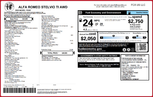 New 2020 Alfa Romeo Stelvio Ti Q4 for sale Sold at Alfa Romeo of Westport in Westport CT 06880 28