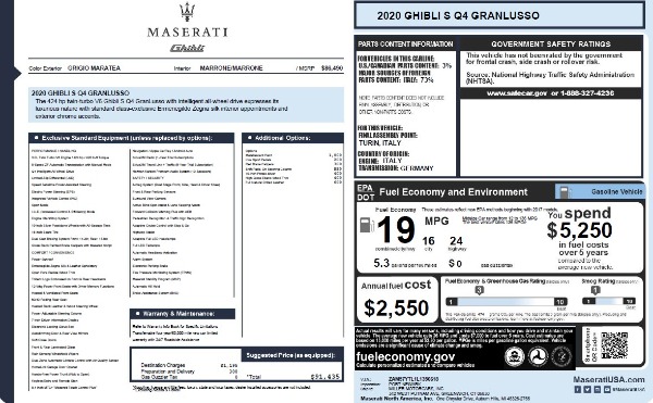 New 2020 Maserati Ghibli S Q4 GranLusso for sale Sold at Alfa Romeo of Westport in Westport CT 06880 6