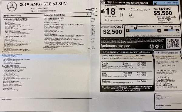 Used 2019 Mercedes-Benz GLC AMG GLC 63 for sale Sold at Alfa Romeo of Westport in Westport CT 06880 28