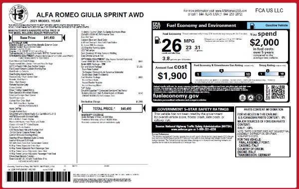 New 2021 Alfa Romeo Giulia Q4 for sale Sold at Alfa Romeo of Westport in Westport CT 06880 26