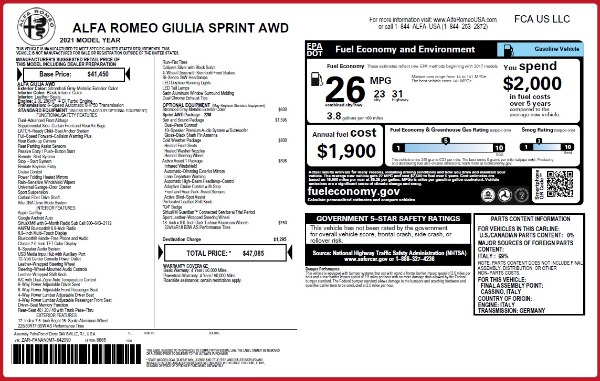 New 2021 Alfa Romeo Giulia Q4 for sale Sold at Alfa Romeo of Westport in Westport CT 06880 28