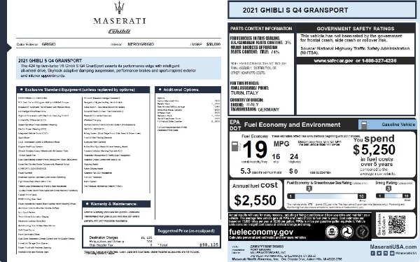 Used 2021 Maserati Ghibli S Q4 GranSport for sale $42,900 at Alfa Romeo of Westport in Westport CT 06880 25