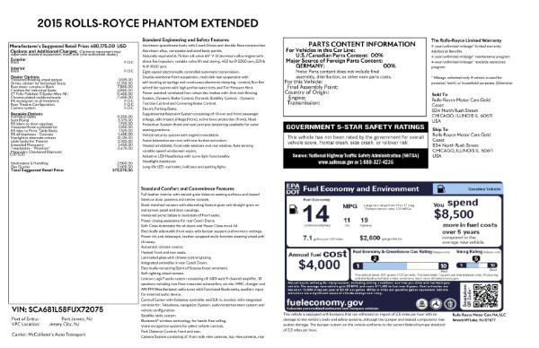 Used 2015 Rolls-Royce Phantom EWB for sale $299,900 at Alfa Romeo of Westport in Westport CT 06880 26