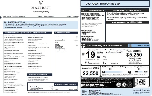 New 2021 Maserati Quattroporte S Q4 for sale Sold at Alfa Romeo of Westport in Westport CT 06880 26