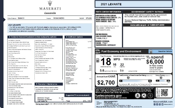 New 2021 Maserati Levante Q4 for sale Sold at Alfa Romeo of Westport in Westport CT 06880 27