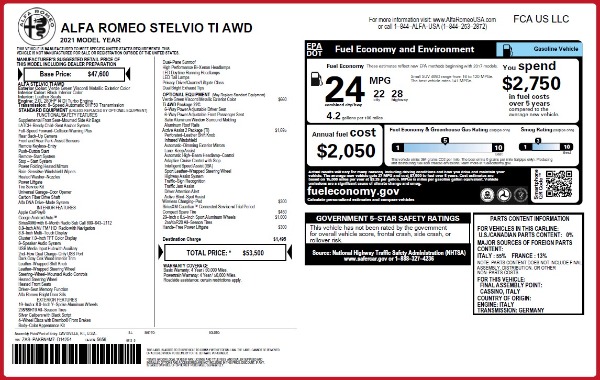 New 2021 Alfa Romeo Stelvio Ti Q4 for sale Sold at Alfa Romeo of Westport in Westport CT 06880 27
