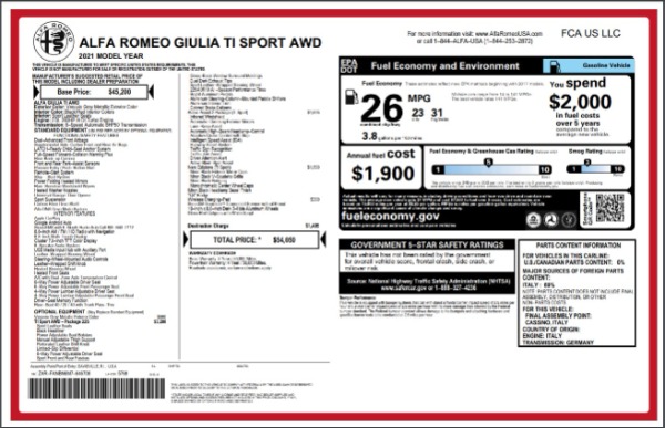 New 2021 Alfa Romeo Giulia Ti Sport for sale Sold at Alfa Romeo of Westport in Westport CT 06880 27