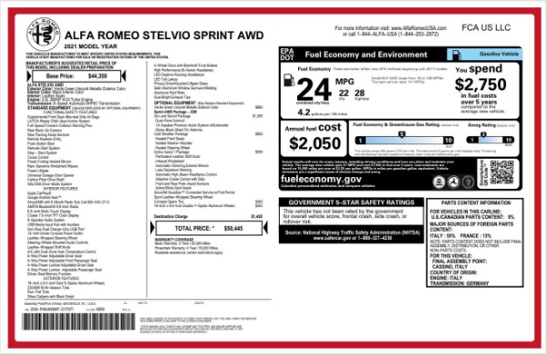 Used 2021 Alfa Romeo Stelvio Q4 for sale Sold at Alfa Romeo of Westport in Westport CT 06880 22