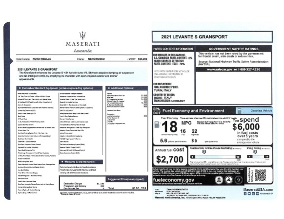 New 2021 Maserati Levante S GranSport for sale Sold at Alfa Romeo of Westport in Westport CT 06880 24