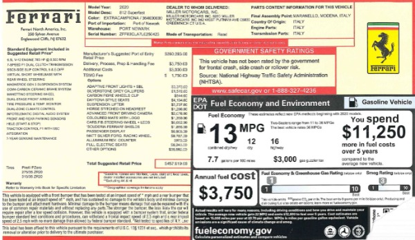 Used 2020 Ferrari 812 Superfast for sale Sold at Alfa Romeo of Westport in Westport CT 06880 21