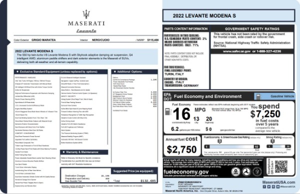New 2022 Maserati Levante Modena S for sale Sold at Alfa Romeo of Westport in Westport CT 06880 22