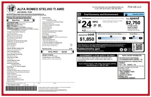New 2022 Alfa Romeo Stelvio Ti for sale Sold at Alfa Romeo of Westport in Westport CT 06880 25