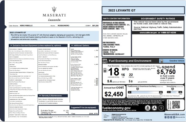 New 2022 Maserati Levante GT for sale Sold at Alfa Romeo of Westport in Westport CT 06880 25