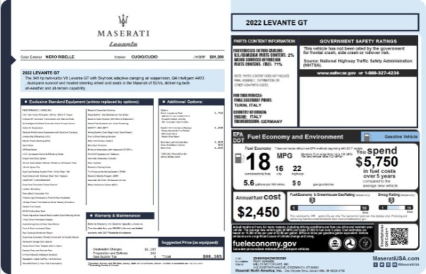 New 2022 Maserati Levante GT for sale Sold at Alfa Romeo of Westport in Westport CT 06880 23