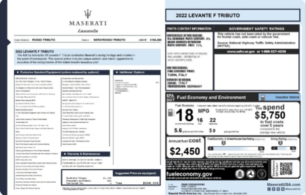 New 2022 Maserati Levante F Tributo for sale Call for price at Alfa Romeo of Westport in Westport CT 06880 24