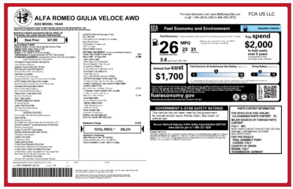 2022 Alfa Romeo Giulia