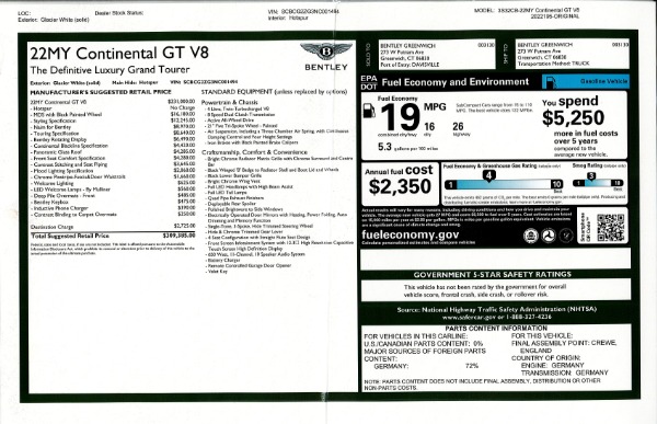 Used 2022 Bentley Continental GT V8 for sale $245,900 at Alfa Romeo of Westport in Westport CT 06880 26