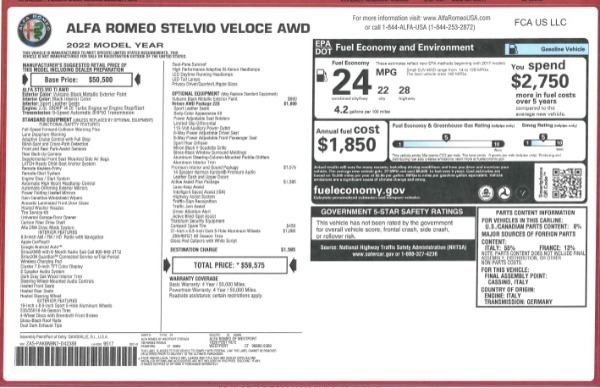 New 2022 Alfa Romeo Stelvio Veloce for sale Sold at Alfa Romeo of Westport in Westport CT 06880 28
