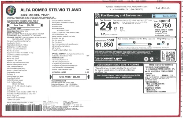 New 2022 Alfa Romeo Stelvio Ti for sale Sold at Alfa Romeo of Westport in Westport CT 06880 28