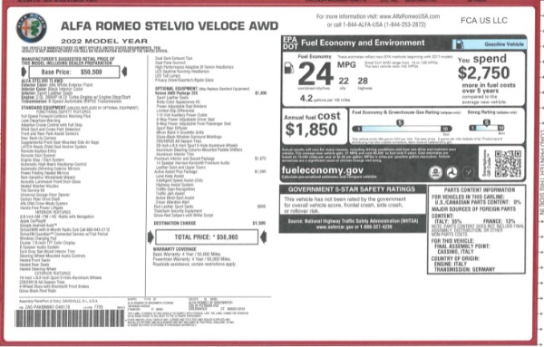New 2022 Alfa Romeo Stelvio Veloce for sale Sold at Alfa Romeo of Westport in Westport CT 06880 2