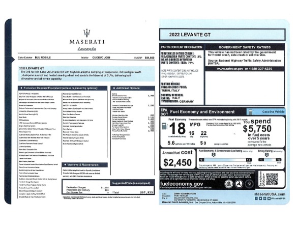 New 2022 Maserati Levante GT for sale Sold at Alfa Romeo of Westport in Westport CT 06880 20