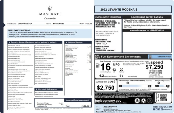 New 2022 Maserati Levante Modena S for sale $136,926 at Alfa Romeo of Westport in Westport CT 06880 25