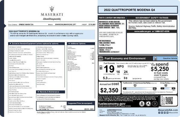 New 2022 Maserati Quattroporte Modena Q4 for sale Sold at Alfa Romeo of Westport in Westport CT 06880 2