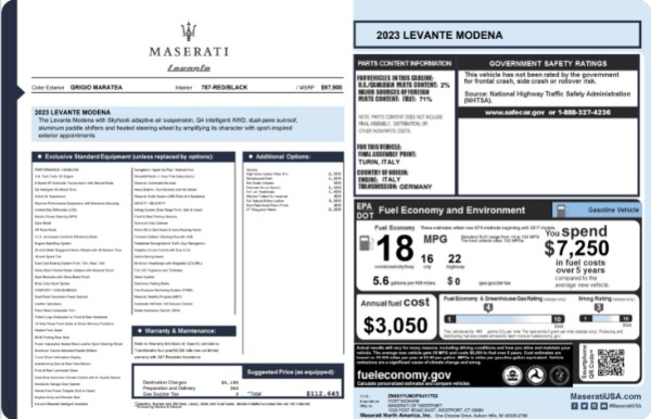 Used 2023 Maserati Levante Modena for sale $51,900 at Alfa Romeo of Westport in Westport CT 06880 25