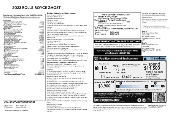 New 2023 Rolls-Royce Ghost for sale Call for price at Alfa Romeo of Westport in Westport CT 06880 26